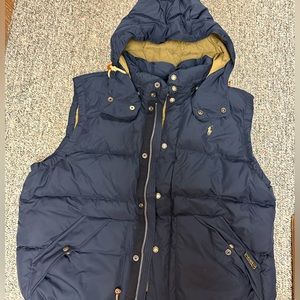 Men’s Nacy Blue Polo Puffer Vest XXL